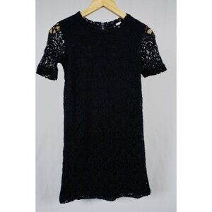 H&M DIVIDED Lace Sheath Black Dress Size 4